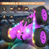 360 4WD Terucle Remote Control Car, Rc Cars Stunt RC Car Toys New Upgraded Strip Lights and Headlights Girl Toys