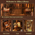 MiniCity Book Nook Kit, DIY Miniature House Dollhouse Kit for Adults and Teens, Booknook Tiny House Bookshelf Decor