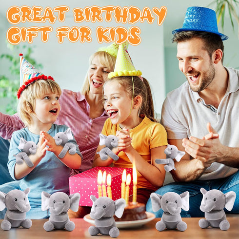 Ceenna 16 Pcs Stuffed Animal Slap Bracelets, Plush Bear Puppy Slap Wrist Bracelets for Birthday Gifts Party Favors