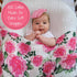 100% 47 47 Inches 3 Pack) LollyBanks Muslin Swaddle Blankets, Cotton Baby Swaddle Blanket for Girls, Soft and Large x