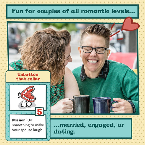 Couples Gift – Better Marriages Through Subterfuge - Strategic Card Game Adventure Ideas for Newlyweds