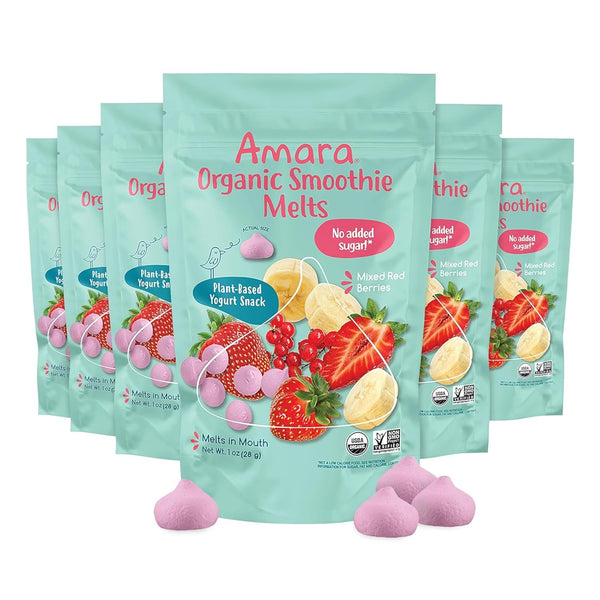 Amara Smoothie Melts - Mixed Red Berries - Baby Snacks Made With