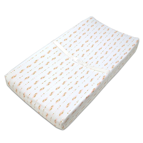American Baby Company Printed 100% Cotton Knit Fitted Contoured Changing Table Pad Cover - Compatible with Mika Micky