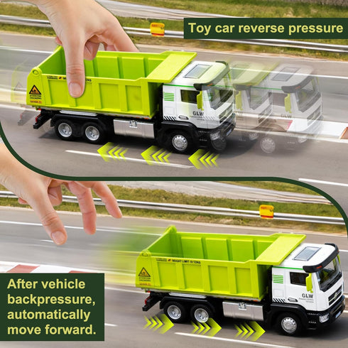 Voicinlili Boys-1:40 3 4 5 6 7 8 Dump Truck Toy for Simulation Model, Educational Construction Toys with Realistic