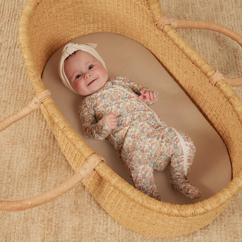 2 Pack, GRSSDER Stretchy Ultra Soft Fitted Bassinet Sheet Universal Fit for Bassinets Baby Cradle Moses Basket Oval