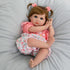 Aori 22 in Reborn Baby Girl Doll, Realistic Newborn Weighted Toddler with Flamingo Toy Gifts Set for Kids