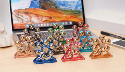 samisoler 4mins Desk Toys for Fidget Ferris-Wheel Spinner: Metal Cool-Gadgets Kinetic-Toy, Cool-Stuff for Kid Children