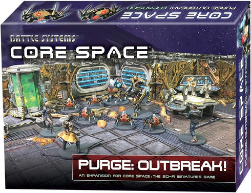 Battle Systems BSGCSE003 Core Space Purge Outbreak Expansion, 28mm Miniatures with Modular 3D Terrain