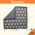 Dear Baby Gear Baby Blankets for Boys & Girls, Neutral Baby Blankets, Crib & Nursery Quilt, Antlers Grey with Ruffles