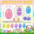OCTERIC 512Pcs 2.3" Easter Eggs, Fillable Pastel Colors Plastic Easter Eggs Empty for Easter Hunt, Easter Basket