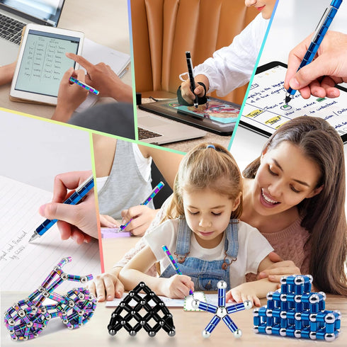 8-13 Fidget Pen, Decompression Magnetic Pen, Cool Fidget Toys for Stress and Anxiety Relief, Sensory Toys Best Gifts