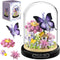 HI-REEKE Flower Butterfly Bouquet Building Block Set, 582 PCS Micro Mini Botanical Building Toy for Women