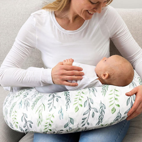 Green Leaf Car Seat Covers & Nursing Pillow Cover for Babies