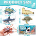 MOEAWS 20 3+, Pcs Ocean Animal Toy with Educational Booklet, Plastic Sea Animal with Gift Box, Mini Sea Creature