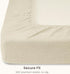 52" 28, 8 Inch Bioweaves Organic Cotton Muslin Crib Sheet, GOTS Certified Fitted Crib Mattress Sheet, Extra Soft