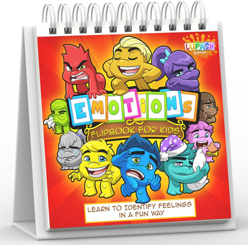 Feelings Flipbook for Kids by Professional Therapists - Learn 20 Emotions, Moods Coping Skills for ADHD