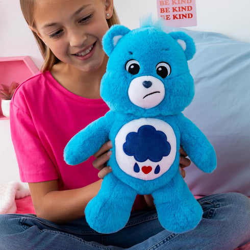 Care Bears 14” Grumpy Bear Plushie, Blue, Ages 4+, Perfect Holiday Birthday Gift