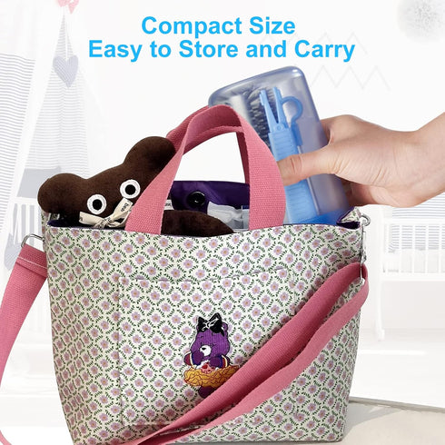 Set Travel Baby Bottle Brush with Extendable Silicone Bottle BrushNipple Brush,Staw Brush,Baby Bottle Soap