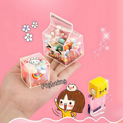 5PCS Nano Tape Bubble Kit for Kids, Nano Bubble Tapes Kit with Glitter, Clay, Cute Stickers and Accessories Tools, Nano