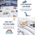 4 Set, Set DJY Pieces Cotton Toddler Bedding Dinosaur Cars Reversible Toddler Bed Comforter for Kids Boys Girls