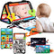 Tummy Time Baby Mirror Toys 0-6 6-12 Months, High Contrast Infant Toys with Crinkle Cloth Book and Teether