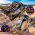 WIAORCHI 1:16 40KPH, 4WD 2.4Ghz 2 Scale All Terrain Fast RC Cars for Adults Electric Off-Road Remote Control Monster