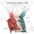 Mikito Organic Cotton Baby Muslin Lovey Bunny, Oeko-TEX & GOTS Certified, Security Blanket, Perfect Loveys for Babies