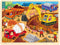 MoinKidz 100 Piece Wooden Jigsaw Puzzles for Kids Ages 4-8 - Unique Construction Site Puzzle with Tray