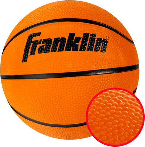 Franklin Sports Over the Door Mini-Basketball Hoop - Includes Ball & Pump, Breakaway Pro Style Steel Rim