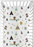 Fitted Crib Sheet for Outdoor Adventure Baby/Toddler Bedding - Nature Fox Bear