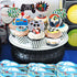 36 PCS Assembled Video Game Cupcake Toppers Game On Controllers for Kids Birthday Party Decorations
