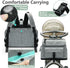 Backpack, 12 4 MOMINSIDE Diaper Bag Small Diaper Bag, Mini Baby Diaper Bag with Pockets, Insulated Pockets, Changing