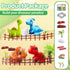 Set 3-5, Set, Assembly Dinosaur Toy for Kids Ages Magnetic Dino Toys with Lights & Sounds, Take Apart Dinosaur Building