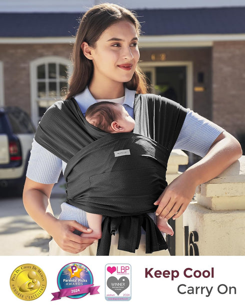 Momcozy Summer 8-35 lbs Summer, Swimming, Baby Carrier AirMesh - The Perfect Water Sling for Newborns to Toddler