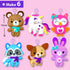 7 8 9 10 11 12 6 KRAFUN Unicorn Sewing Keyring Kit for Kids Age Learn Art & Craft, Includes Stuffed Animal Bear, Dog