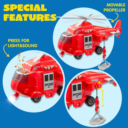 3 4 5 6 7 3-9 JOYIN Toddler Fire Truck Toys for Year Old Boys - Fire Engine, Emergency Vehicle, Kids Firetruck
