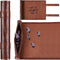 Civaner Dice Mat Tray Rolling Mat with Zipper PU Leather Folding Scroll