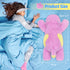 23.6 inch 5 lbs PEACH CAT Hippo Weighted Stuffed Animals Large Hippopotamus Plushies Cute Plush Toys Gifts for Kids
