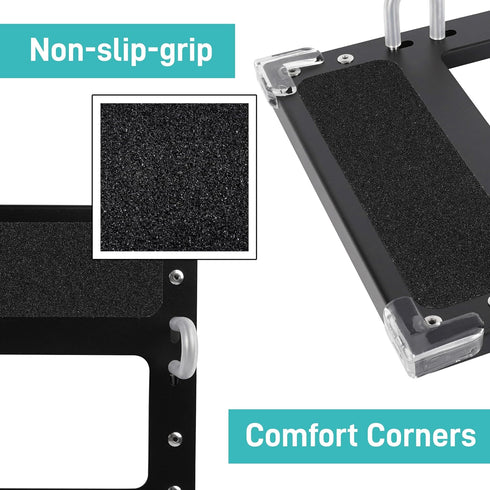 W4 Tributary Brands- Step Attachment Compatible with Wonderfold Wagon - Newly Improved Side Step Design for Wonderfold