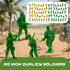 105 Playset 4-8-12, Set 4 AuntyFey PCS Army Men with Army Men Action Figures, Army Men Soldiers Toys for Boys Kids Ages