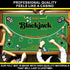 36 72 2-in-1 Gamie Double Sided Felt Casino Mat, x for Blackjack & Texas Holdem Poker, Texas Holdem Poker Mat