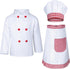 KAIPUTE 3-12 Kids Chef Costume for Boys Girls Kitchen Cooking Party Cosplay Years