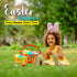 72 Pack 5.75" Fun Express Easter Baskets Bulk - Colorful Plastic Easter Egg Hunt Baskets for Kids Classroom Church