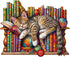Wooden Puzzles for Adults - Snoozing Cat Wooden Jigsaw Puzzles, Unique Animal Shape Gift for Cat Lovers