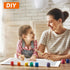 FLAJZ 4 Pack 4 5 6 7 8 9 10 12, 8x8 Inch Paint by Numbers Kit for Kids, Easy Kids Paint by Number Kits Age DIY Color