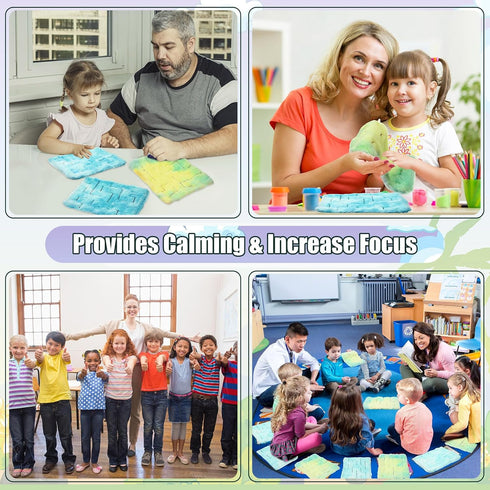 2 Pack Marble Maze Mat Fidget Sensory Toys, Stress Relief Toys for School Classroom, Improve Focus (Vibrant Style)