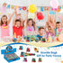 Sets, 12PCS 6 1 Sets, Mini Building Block Vehicle Train Toys Building Blocks, in STEM Toys Eggs Building Party Favors