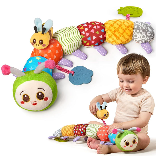 TUMAMA Baby Toys for 0 3 6 9 12 Months, Caterpillar Sensory