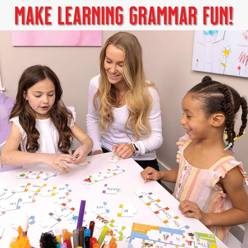 Hapinest Sentence Building Learning Game for Kids - Grammar and Speech Therapy Activities for Kindergarten