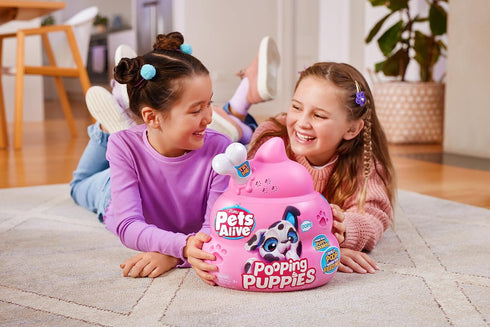 Pets Alive Pooping Puppies (Husky) by ZURU, Ultra Soft Plushies, Interactive Electronic Pet Puppy for Girls and Children